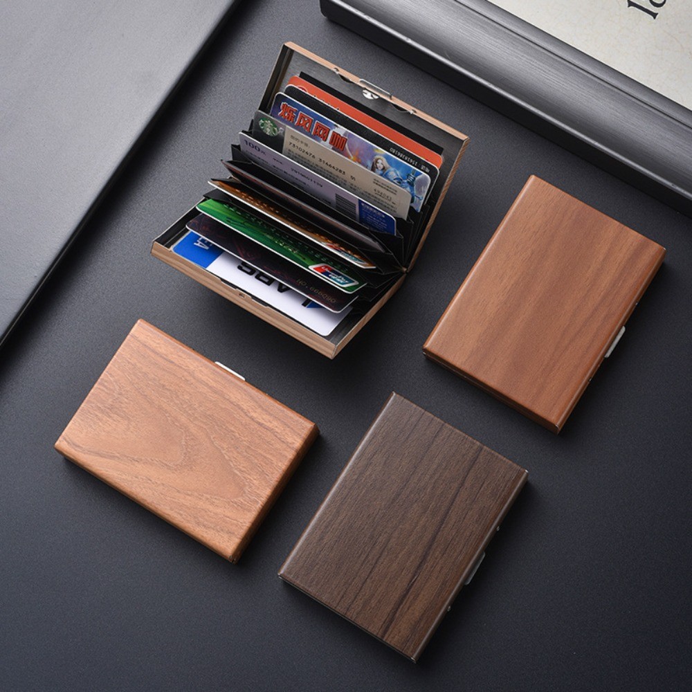 New Business Credit Card Holder Business Card Box Stainless Steel Card Holder Men and Women Metal