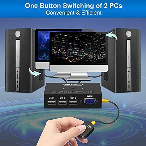 Manual KVM Switch VGA 2 port / 4 port USB 2.0