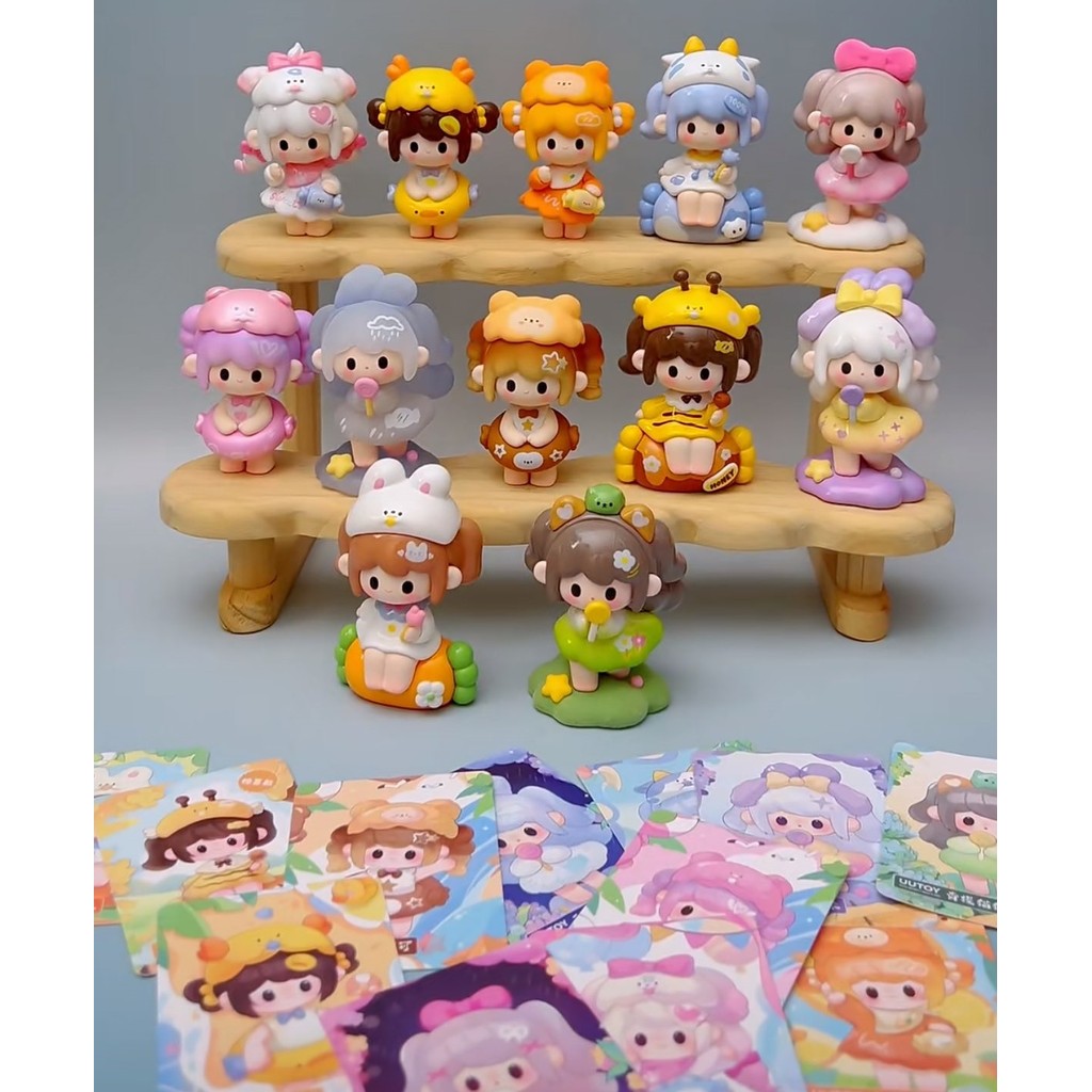New Uutoy Sweety Land Serise Blind Box Trendy Lovely Pvc Garage Kit Collection Desktop Ornament Girl