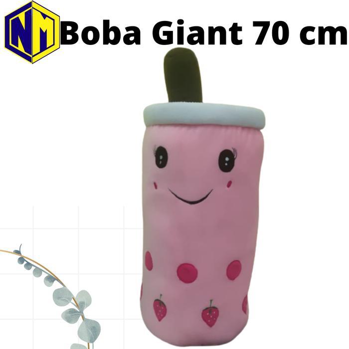 Boneka Boba Bantal Boba Giant Super Besar 70cm bgt Kado Dolls - Pink