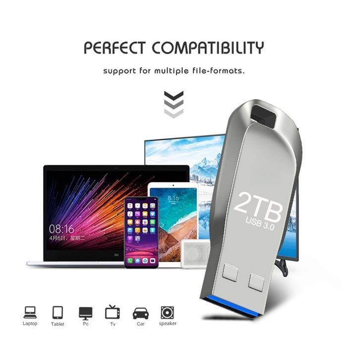 Metal U Disk 2Tb 1Tb Portable Pen Drive High Speed Usb 3.0 Interface Waterproof Memoria Usb Flash