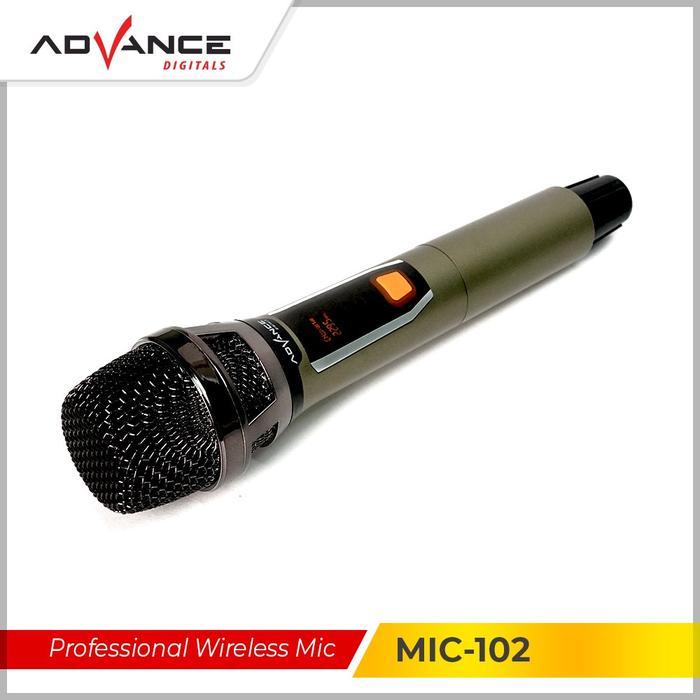 Advance MIC102 Mic Wireless Microphone Bluetooth Karaoke BONUS Baterai