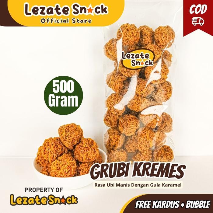 TERBATAS Grubi Kremes 1KG Kremesan Ubi Jalar Manis Jajanan Jadul / Kremes Ubi Jalar Gula Merah Manis