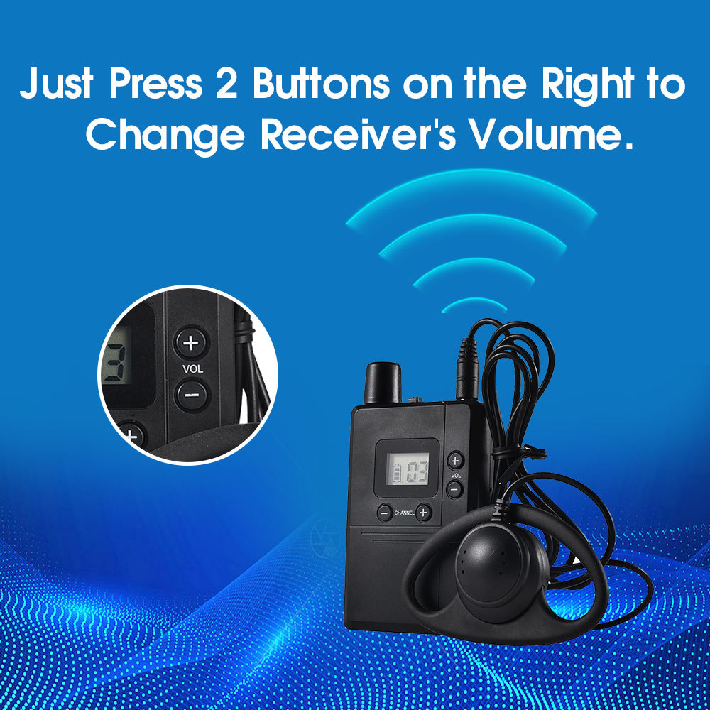 Wireless Whisper Tour Guide System Strong Signal Audio Guide System for Group Bus Tour Museum