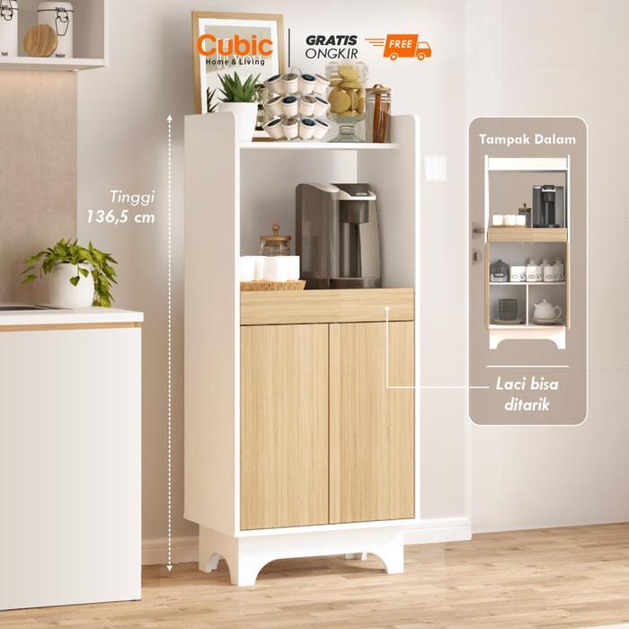 Cubic Lemari Dapur Minimalis / Kitchen Cabinet / Elena Kc 60 Diskon Sale