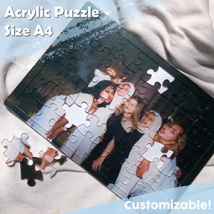 Mainan Puzzle Acrylic Custom Foto