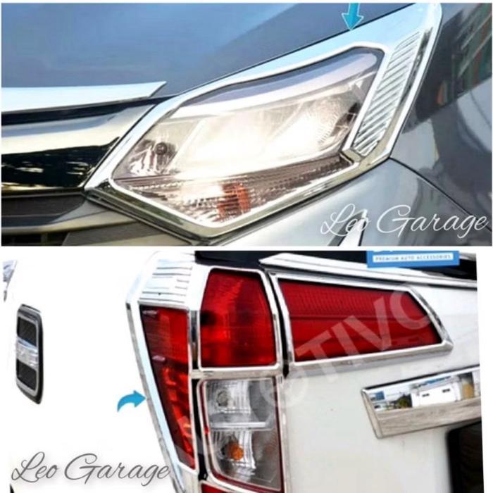 Calya Sigra 2019 2021 2023 2024 2025 Facelift Garnish Depan Belakang Chrome Silver List Lis Lampu