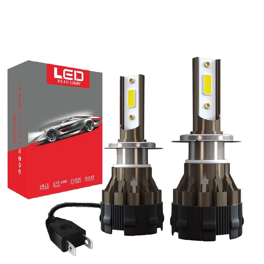 2Pcs Car headlight Mini Lamp H7 LED Bulbs H4 LED H1 H9 H8 H11