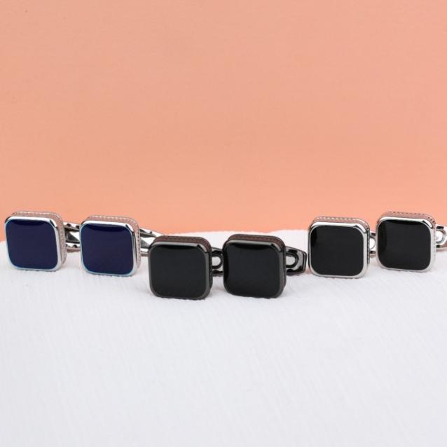New Cufflink Unik Bentuk Kotak Thobe Kabak Mewah Drew Cufflink