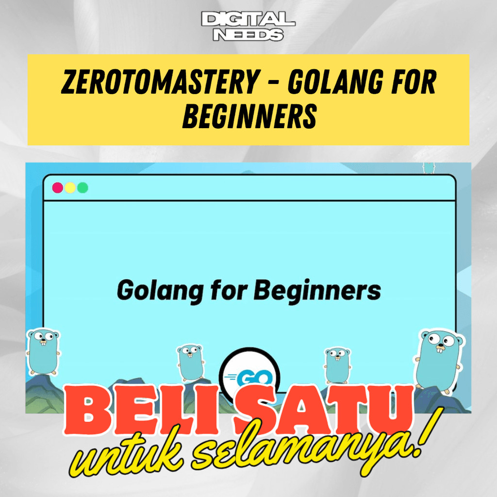 [e-course] Belajar Zero to Mastery Golang for Beginners 2026