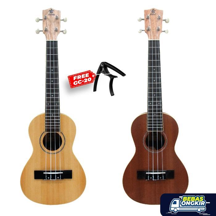 Sale Gitar Ukulele Kuya Uk-101 Concerto / Ukulele 23 Natural / Brown