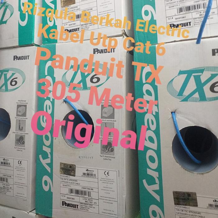 Terbaru Kabel Utp Panduit Cat 6 Puc6C04Bu-C Tx6/Panduit Cat6 Tx6