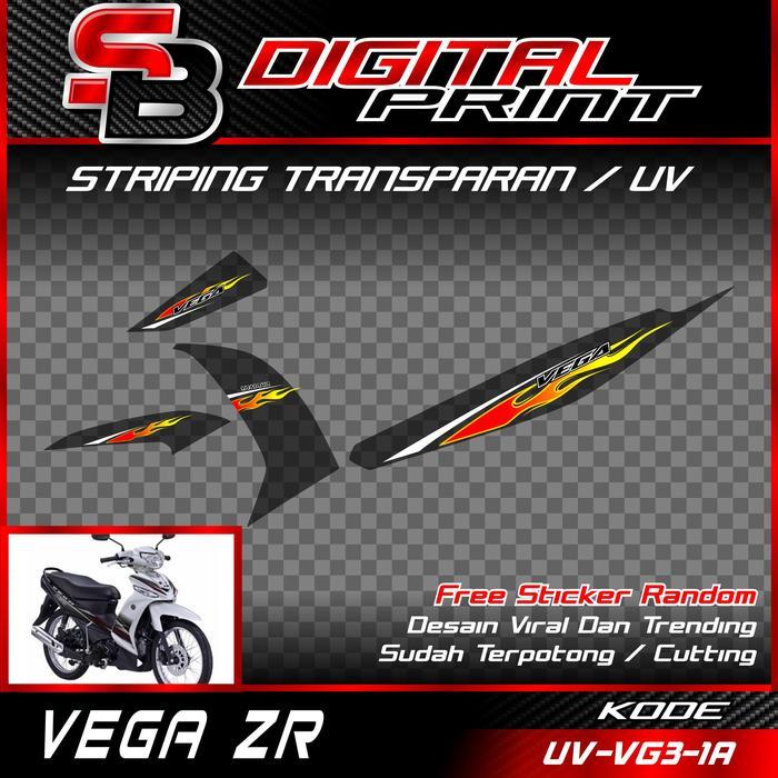 Striping Api Vega Zr - Striping Transparan Vega Zr Striping Custome Vega