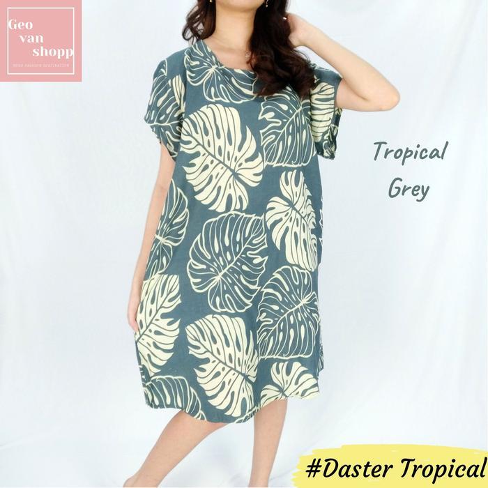 PROMO Daster Cantik Tropical Grey / Daster Bali / Daster Kencana Ungu
