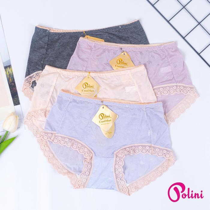 POLINI - Celana Dalam Wanita List Renda Cd Katun Premium 7284