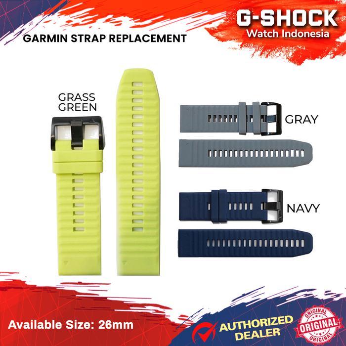 TERMURAH Strap GARMIN Tali Jam Silicone Rubber GARMIN Fenix 5x 6x Ukuran 26mm