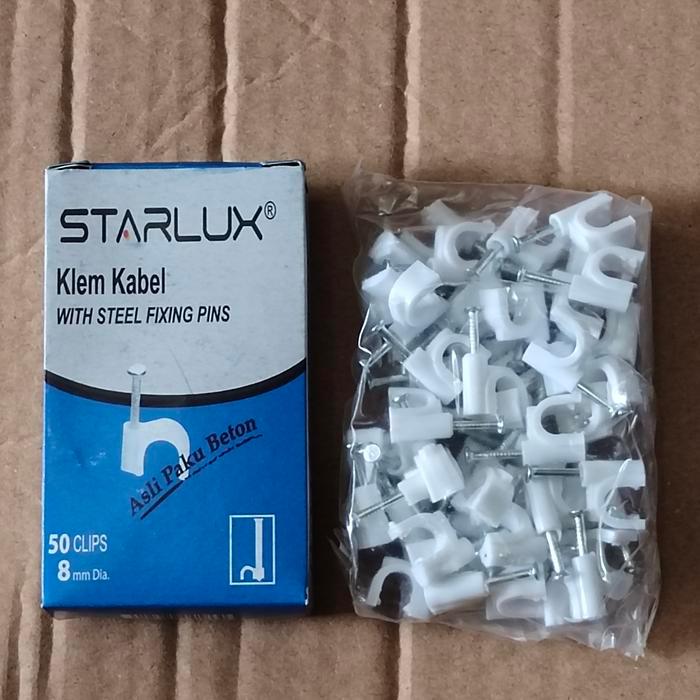 Klem kabel paku beton 8mm starlux