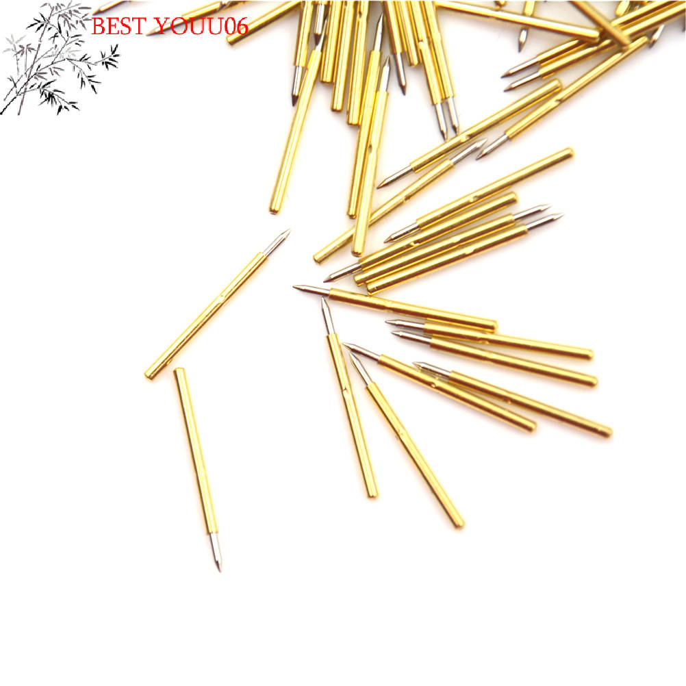 Hot 100Pcs/Bag Spring Test Probe Pogo Pin P75-B1 Dia 1mm Length 16mm Wholesale