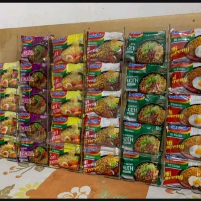 rak mie gantung /display mie instan/tempat mie instant