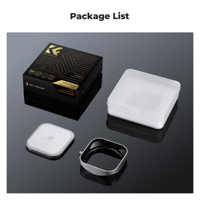 K&F Concept Fuji X100 Lens Hood+Lens Cap Compatible With Fuji X100, X100F, X100S, X100T, X100V,