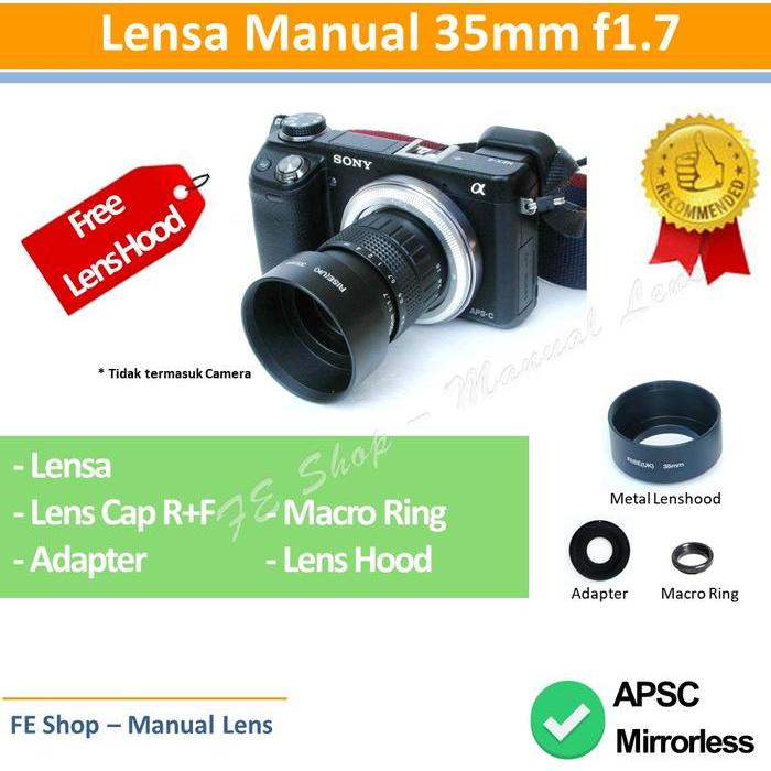 Arrahman - Fujian 35Mm F1.7 - Lensa Manual Uniq U Mirrorless Bokeh Swirly Terbaru 