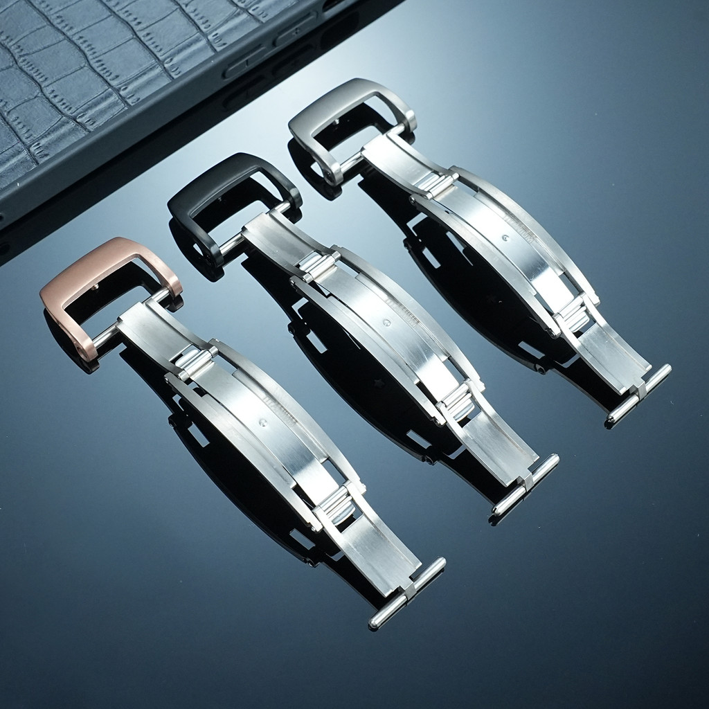 Suitable for Richard Mille rubber strap with titanium clasp, titanium leather watch bracelet with