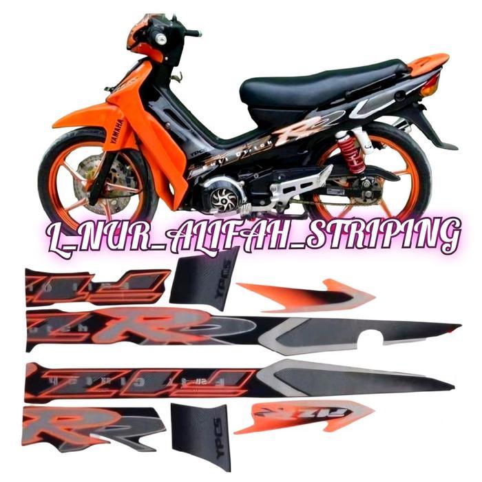Stiker Striping Lis Les Body Motor FizR FIZ R F1Z R Fiz R Full Clutch Tahun 2001 2002 Warna Hitam