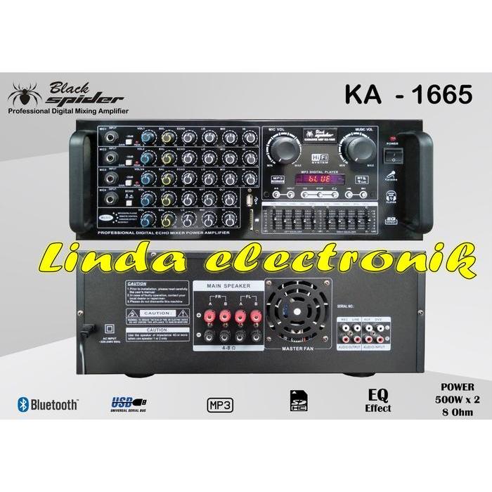 Promo Amplifier Black Spider Ka1665 Ampli Black Spider Ka 1665 Original