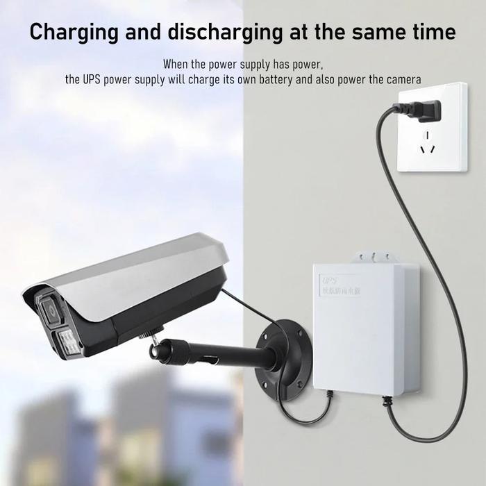Techbee Ups 15200Mah Ups Mini 12V Untuk Wifi Ups Mini 12 Volt Ups Wifi Ups Cctv Ups Dc Mini Ups