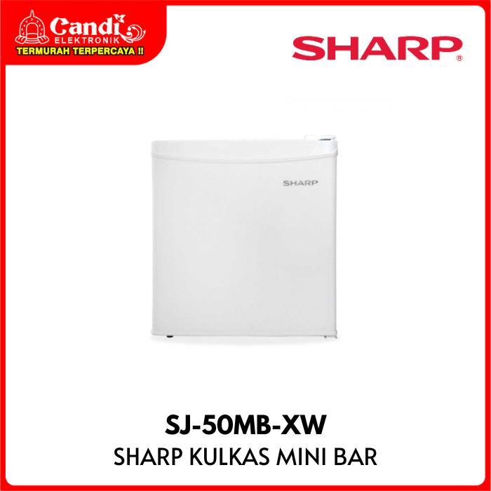 SHARP Kulkas Mini Bar 47 Liter  Kulkas Portable SJ-50MB-XW - 50 LITER