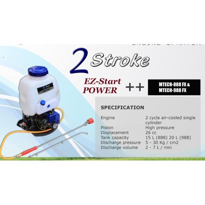 Knapsack Engine Sprayer Kap 15L dan 20L merk Miura MTECH 888 dan  Best