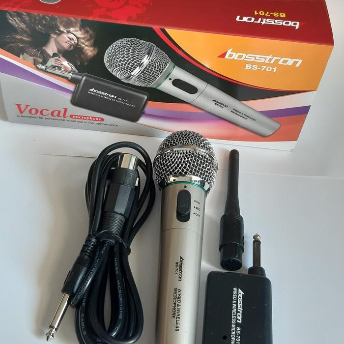 Microphone Mic Wireless Bosstron Bs-701 Single