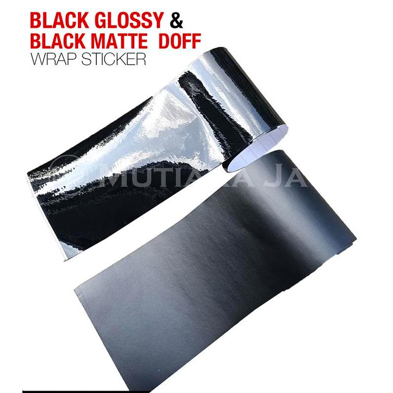 Sticker Hitam Black Glossy Doff Matte Stiker Hitam Gloss Doft