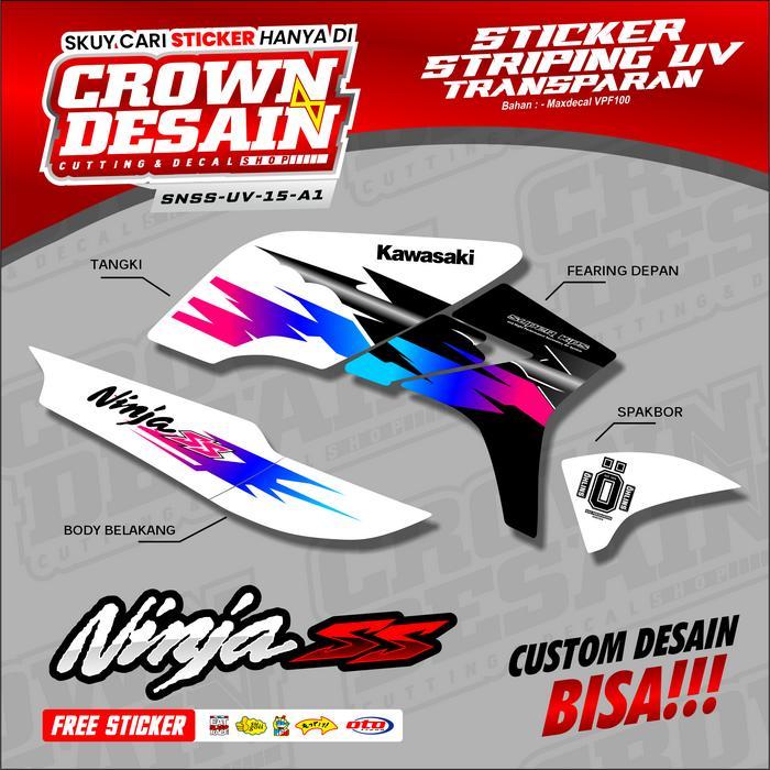 Striping Variasi NINJA SS Transparan-Striping Variasi Ninja Sticker Ninja SS Transparan-SNSS-UV