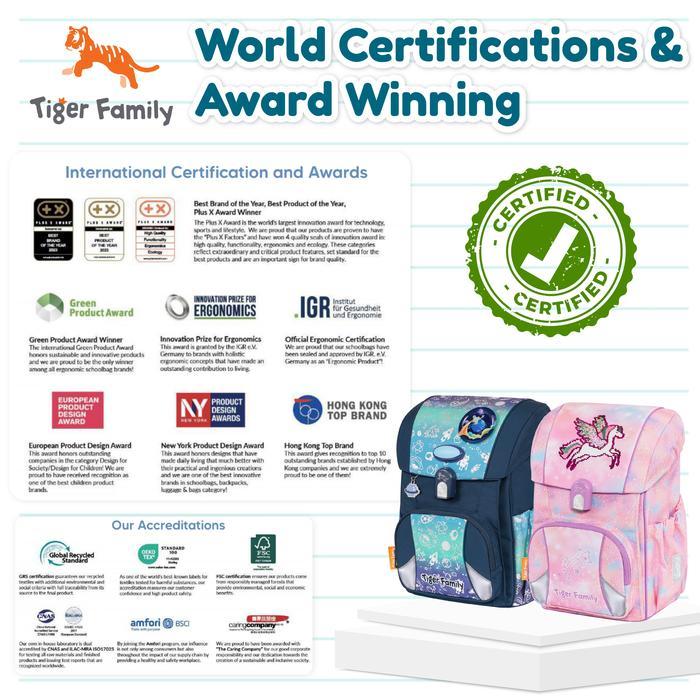 TERBAIK JUMP : TIGER FAMILY Ergonomic Bag - Backpack Tas Ransel Sekolah Anak Untuk Kesehatan
