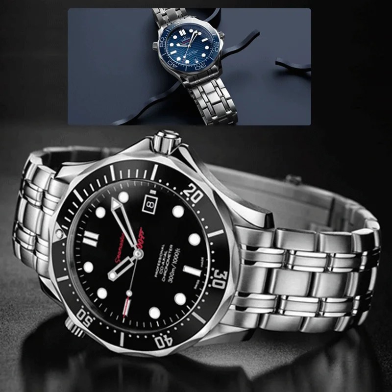 Watchbands Bracelet For Omega PLANET OCEAN 007 SEAMASTER 600 Metal Strap Watch Accessories Men