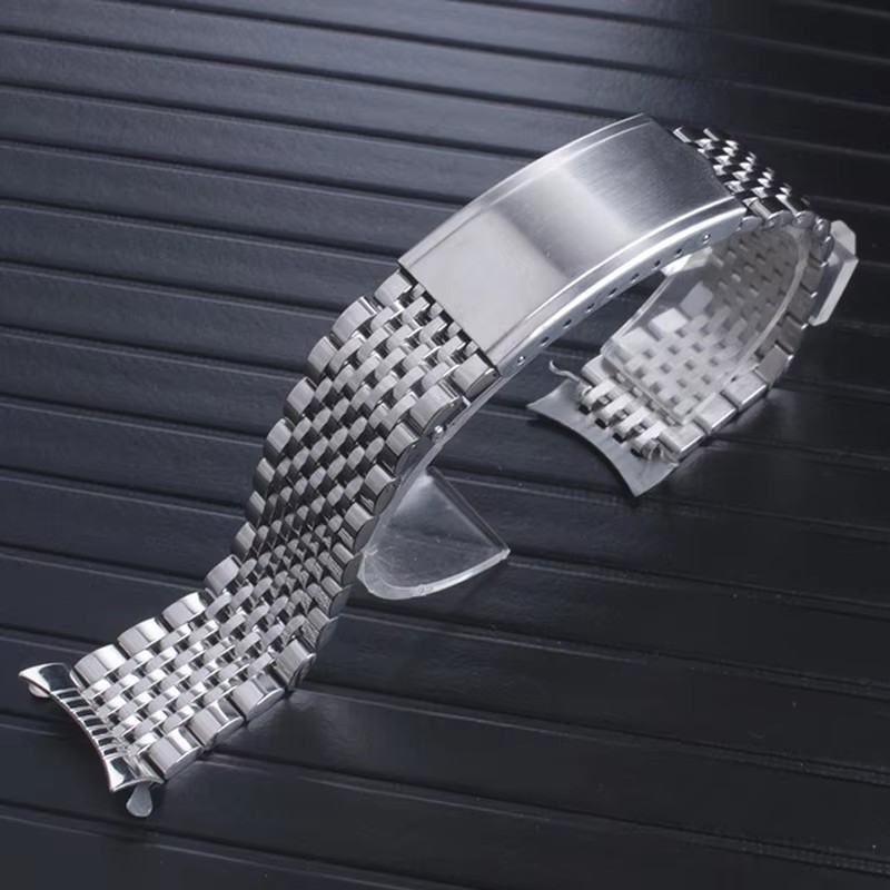 Watch Band Bead of Rice Watch Strap For Omega Seamaster watchband Curved End Stainless Steel Watch