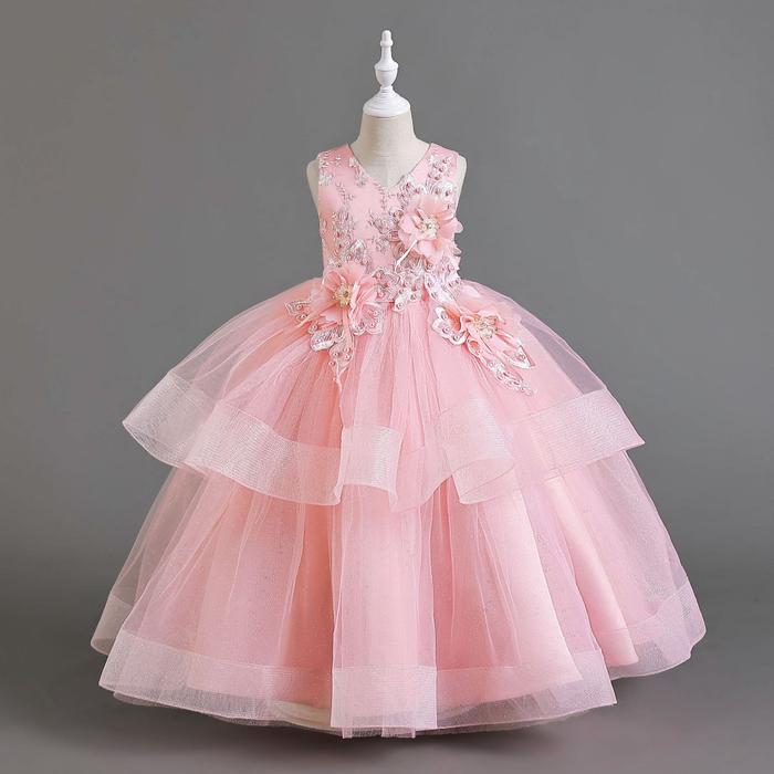 4T-13T LONG DRESS PREMIUM VICTORIA - GAUN BALL GOWN ANAK BAYI BALITA Model Korea Tile Lapis GLITTER