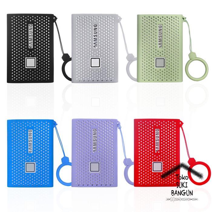 TERLARIS Case untuk Samsung Portable SSD T7 External Rubber Breathable Casing Cover