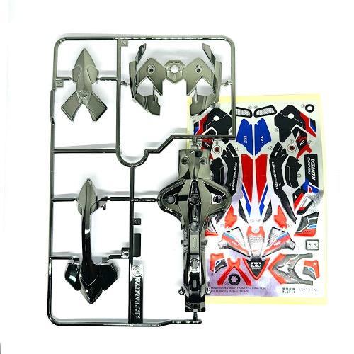Tamiya Body Mach Frame Fighting Korea Ver.3 Black / Hitam Metalic Edition + Decal (Loose Kit 92467)