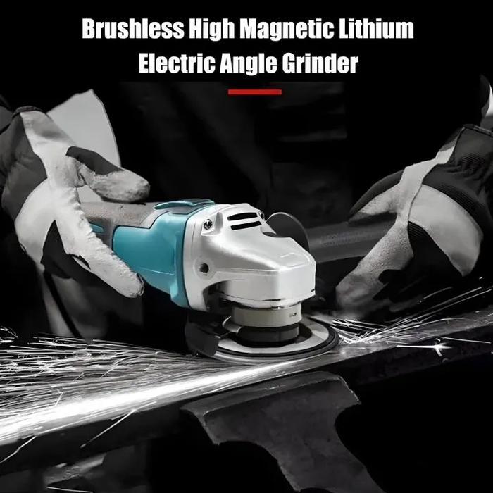 Musiko Angle Grinder Nirkabel Tanpa Sikat (Brushless) 588Vf - Dua Baterai Termasuk, Garansi Resmi 1