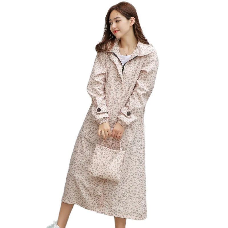 Waterproof Korean Raincoat for Women, Trench Coat, Women's Hiking Coat