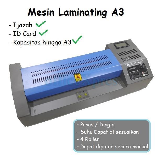 Mesin Laminating Or 330 S / Laminating A3 / Laminator Kertas A3 Origin