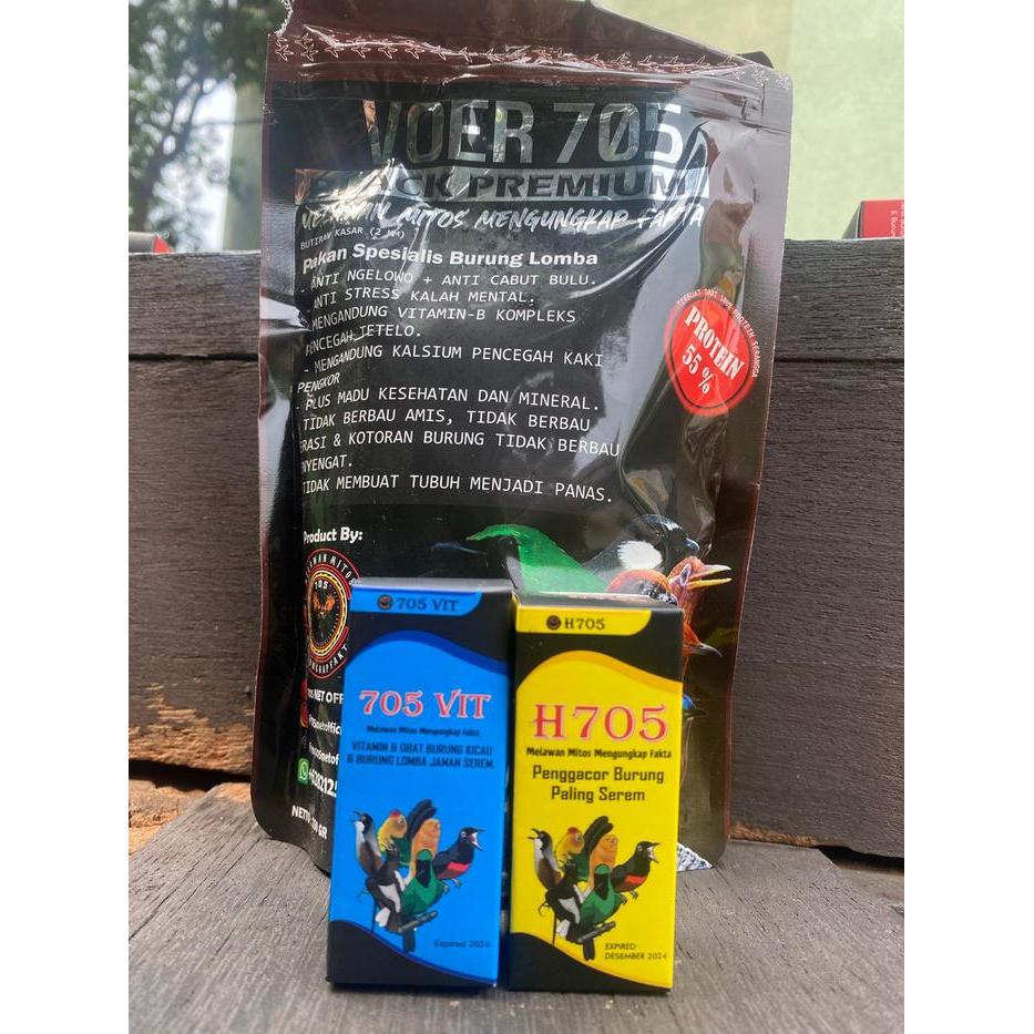 BUNDLING H705 705VIT Paket Bundling H705 dan 705VIT Bonus Voer Black 55% New Size H705 + 1 705VIT, B