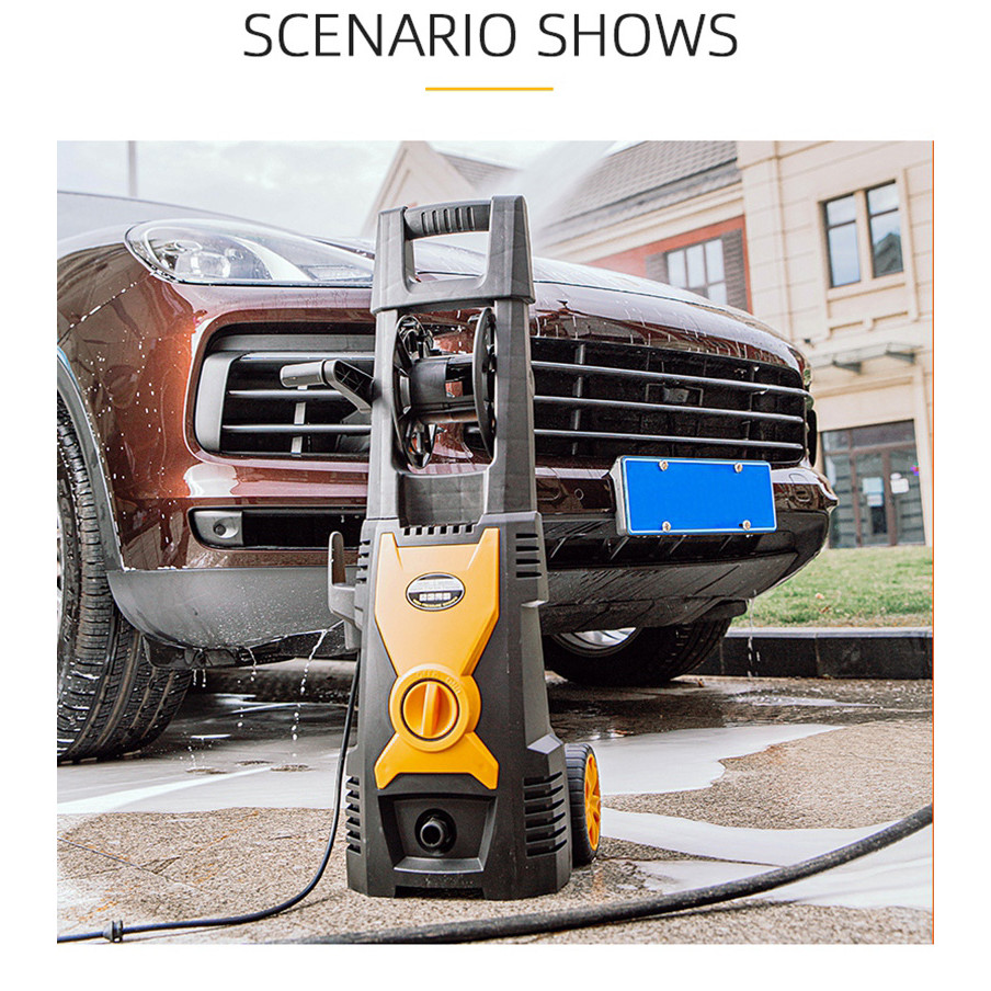 1.5KW 90BAR Electric High Pressure Washer Pump Water Jet Car Washer Car Care Portable Washer Machine