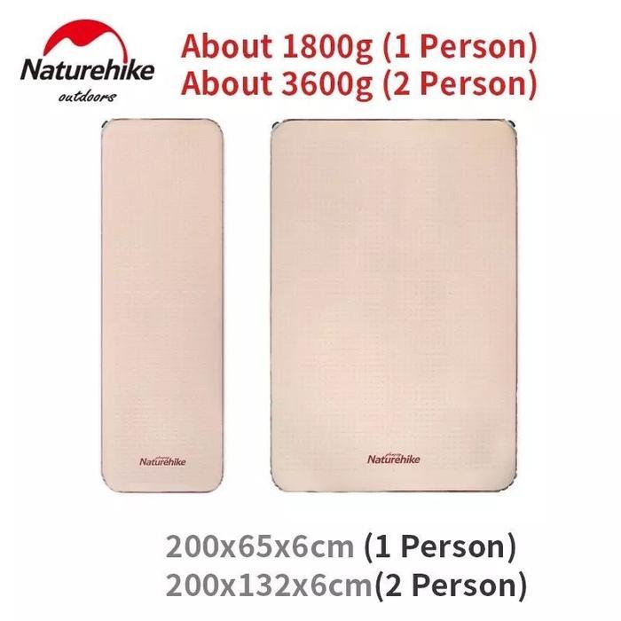 Matras Double Naturehike Nh21Fcd11 Self Inflate Sleeping Pad Camping