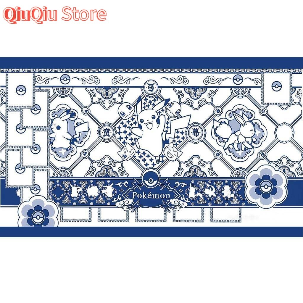 18 Styles Pokemon Play Mat - Pikachu Gengar Umbreon Snorlax DIY Non-Slip PTCG Battle Mat Anime Gift
