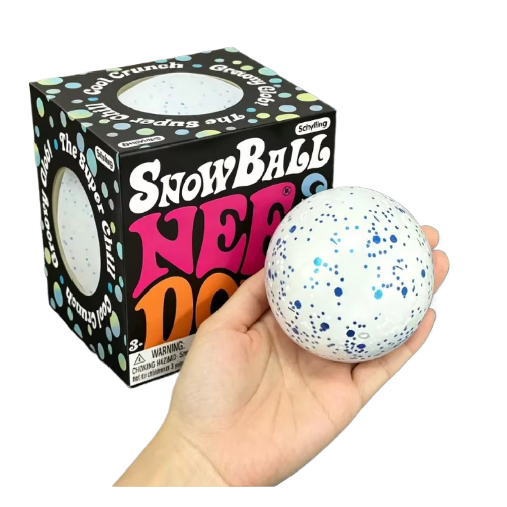 New Product NeeDoh Snow Ball Crunch Snow Ball Crunch Stress Relief Toy Crunchy Squeeze BallSqueeze