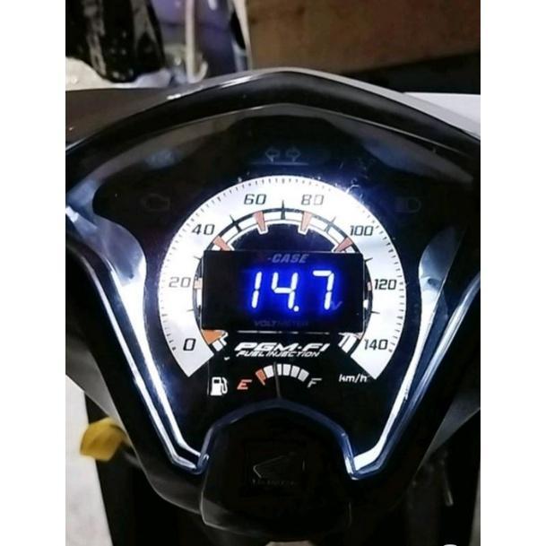Voltmeter Aki Kotak Anti Air Waterproof Pengukur Daya Aki - Volt Meter Aki 12 Volt Universal