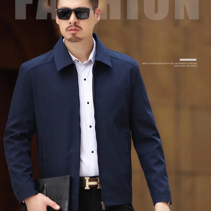 formal pria/ semi jaket formal pria/ semi jas/ jaket polos/ jaket pria - navy, M
